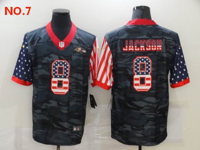 Men's Baltimore Ravens 8 Lamar Jackson Jesey NO.7;